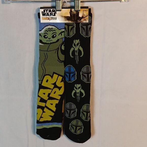 Star Wars Mandalorian Unisex (2 Pair) Socks - Picture 1 of 5